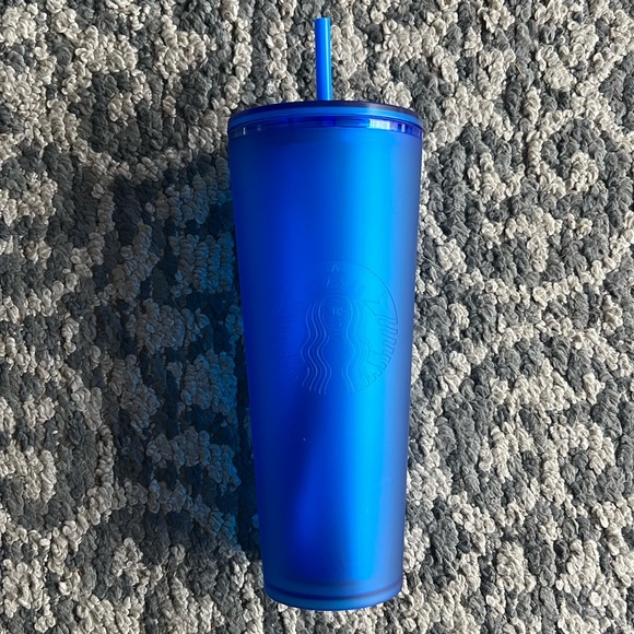 Starbucks Blue Matte Soft Touch Tumbler- Venti - Picture 1 of 4